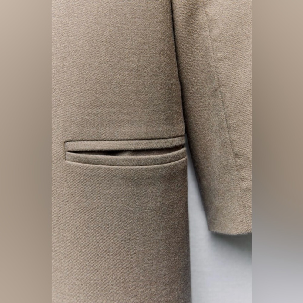 Zara ZW Collection Straight Cut Wool Coat, Limited Edition - Picture 9 of 12
